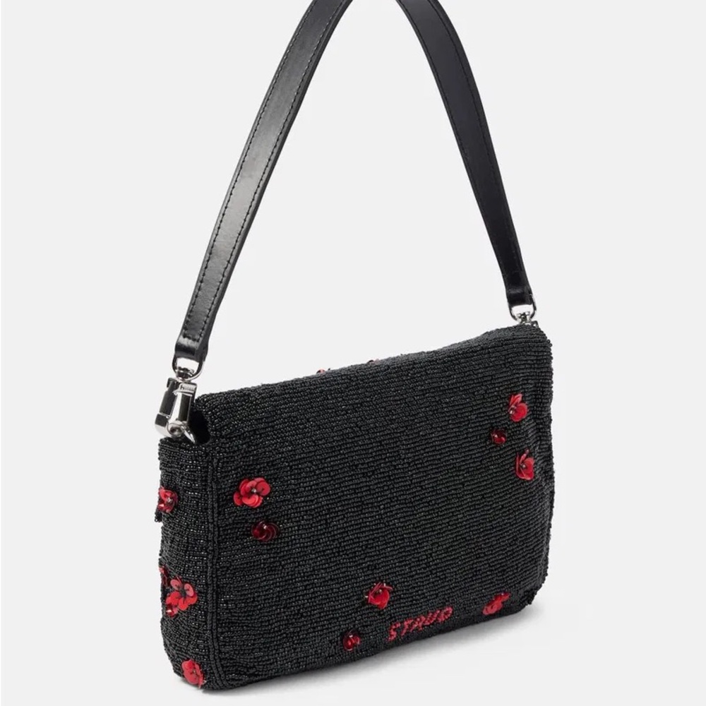 Staud Timmy Floral Beaded Shoulder Bag - Picture 6 of 6